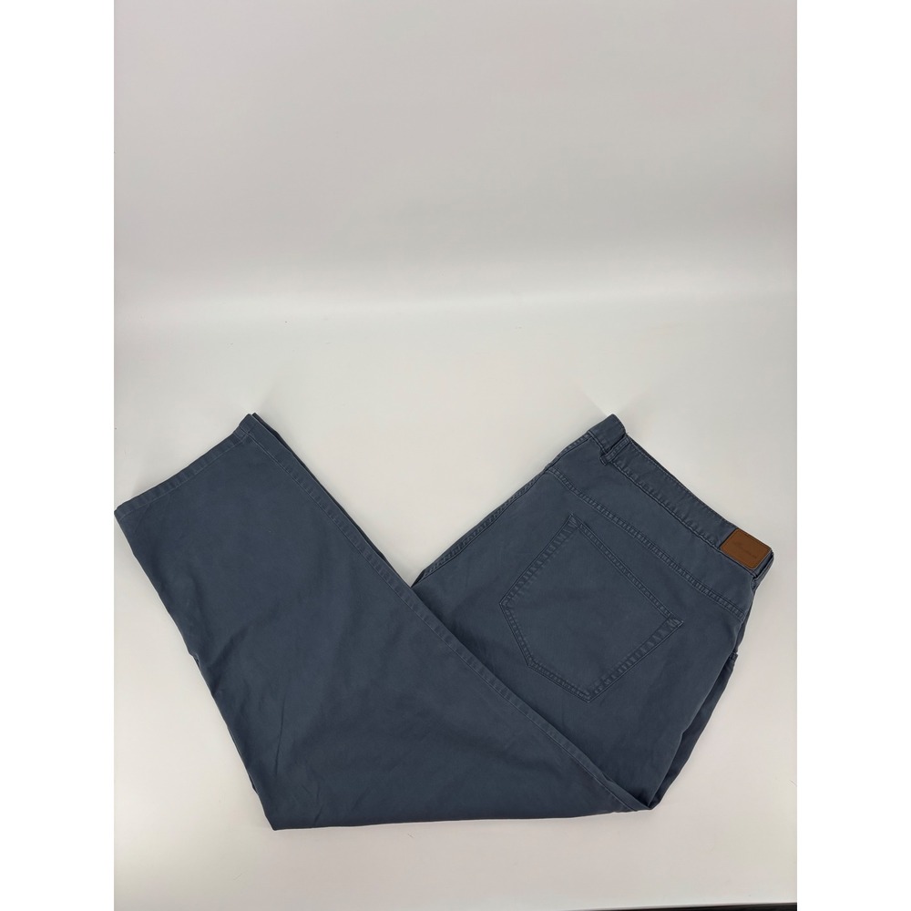 Peter Millar Mens 50/34 Blue Grey Sateen 5-Pocket Pants MS18B47BT